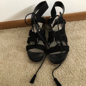 Ana Heeled Wrapped Sandals